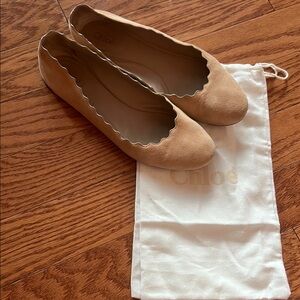 Chloe Scalloped Ballet Flats size 8.5